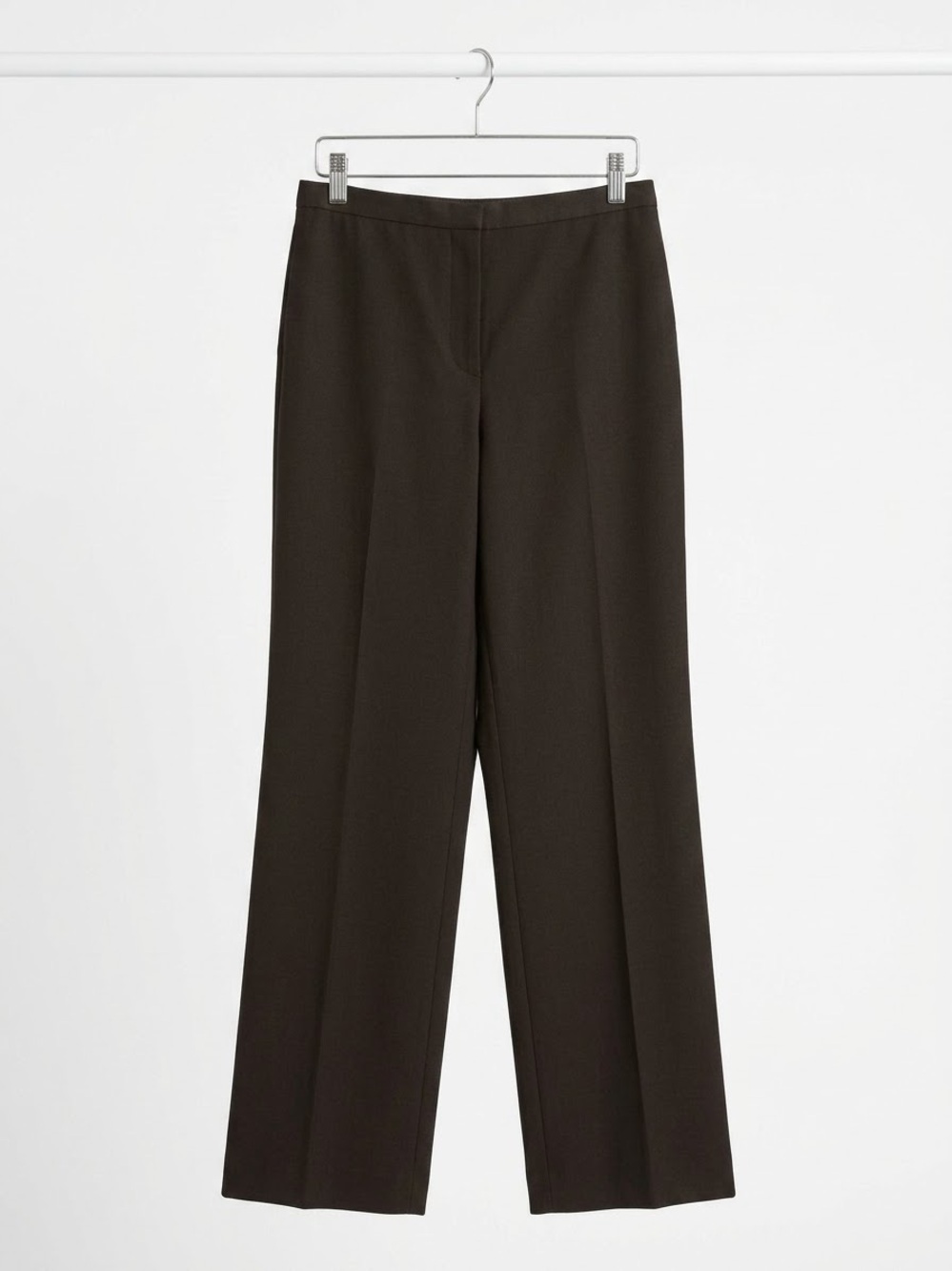 Calvin Klein Straight-Leg Dress Pants in Dark Brown